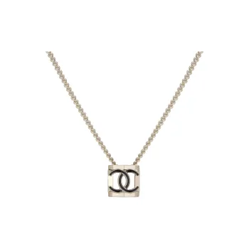 CHANEL Necklaces Women's Gold/Black