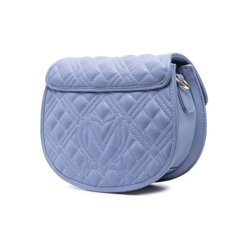 LOVE MOSCHINO Polyurethane Shoulder Bag Crossbody Bag Women's Blue-1