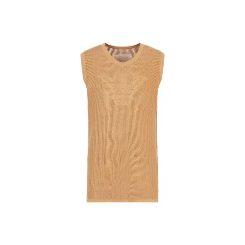 EMPORIO ARMANI Tank Tops Men Orange