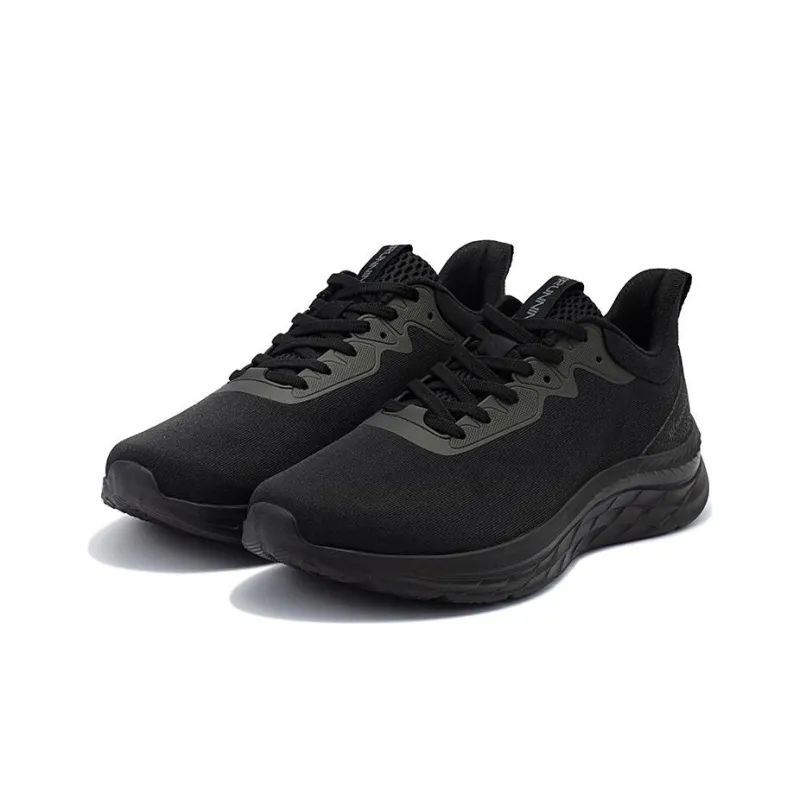 361° Flying Feather Cushioning Anti Slip And Wear Resistant Low Top Running Shoes Men's Black-1