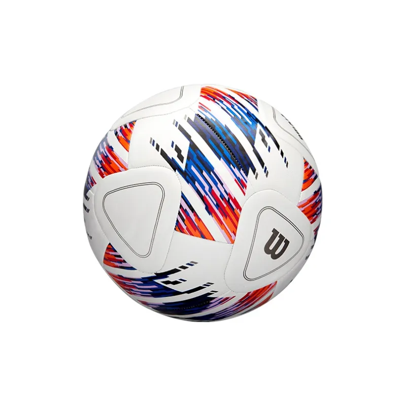 Wilson NCAA Collection Size 5 Ball Soccer PU Machine Stitched Soccer Ball Unisex Blue White Orange-4