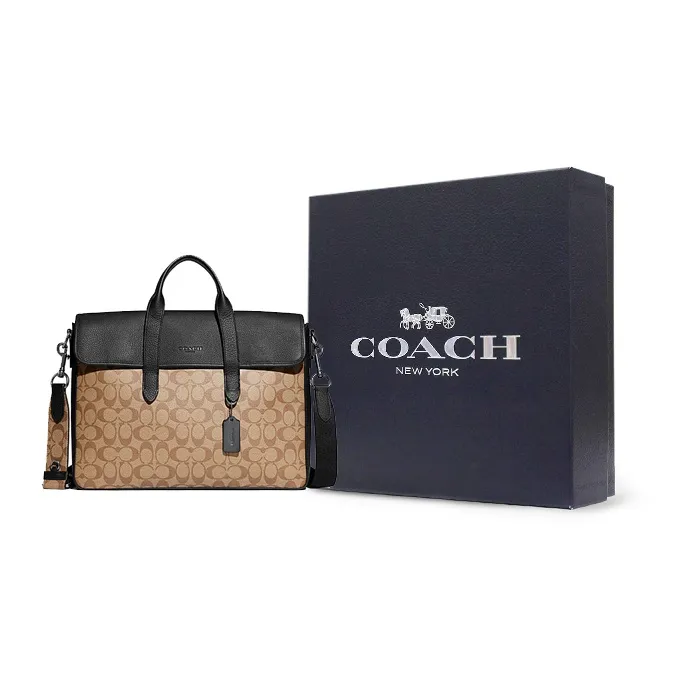 Portofel Mic de Damă COACH Cblk Sig Cc Blfld Wa C6027 B4NQ4 B4 Tan Rust