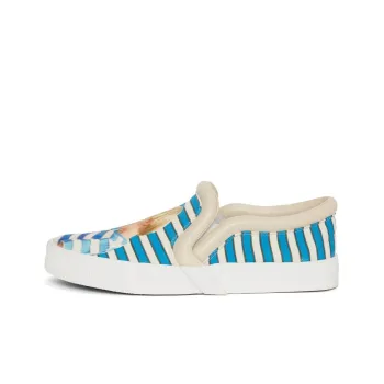 JW Anderson Bumper Tube Low Top Stylish Skateboarding Shoes Men's Blue Beige