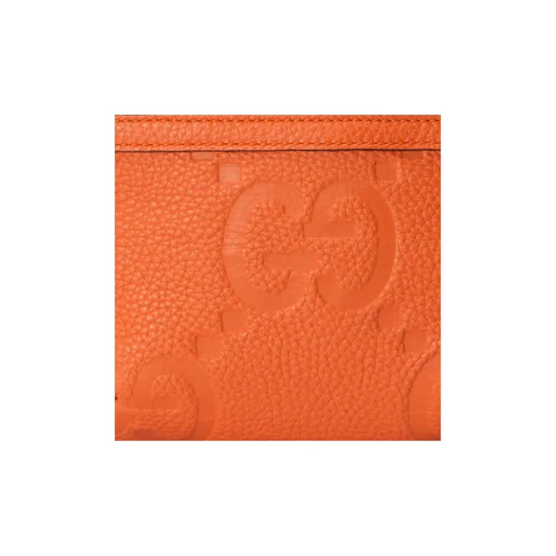 GUCCI Leather Shoulder Bag Crossbody Bag Sling Bag Fanny Pack Small Size Men's Orange-7