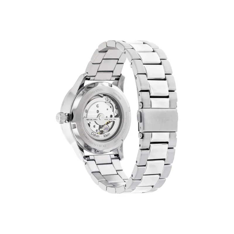 CALVIN KLEIN TIMELESS Wrist Watch Automatic Mechanical Movement Steel Strap Black Dial Men's Watches-2