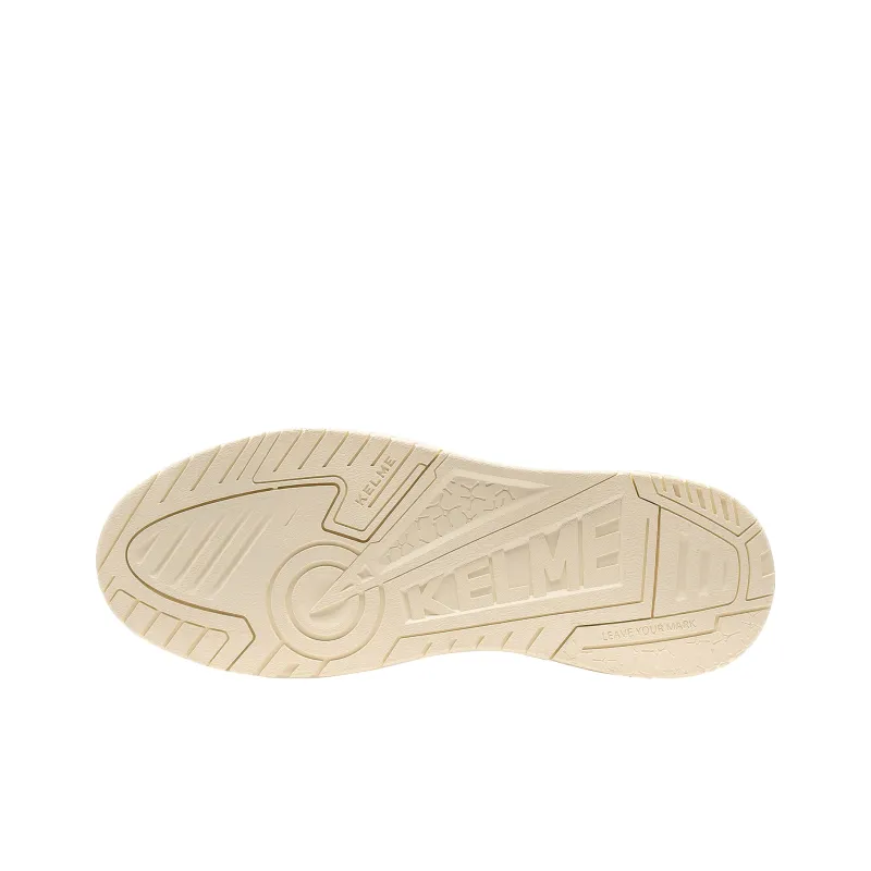 KELME Low Top Skateboard Shoes Unisex White Green-3
