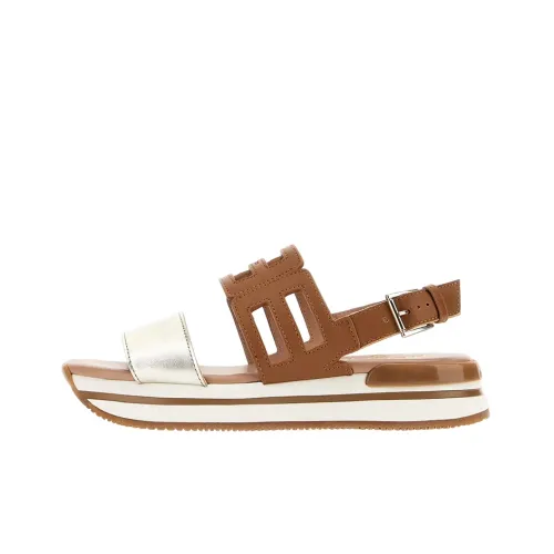 HOGAN Strap-design Leather Sandals