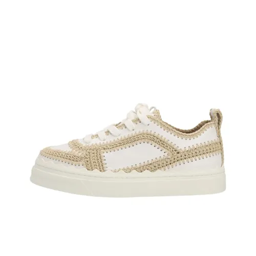 Chloé Lauren Skateboard Shoes Women's Low-Top White