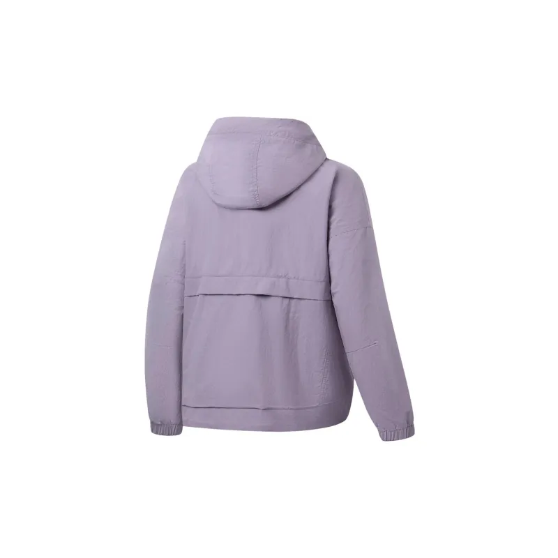 LINING Fitness Series Trench Coats Women's Smoky Gray Mauve-1