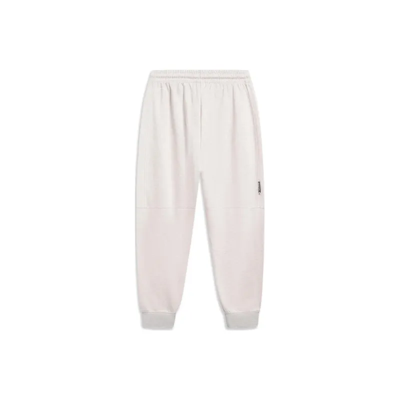 LINING Badfive Knitted Sweatpants Men Heather Gray Tile Gray-1