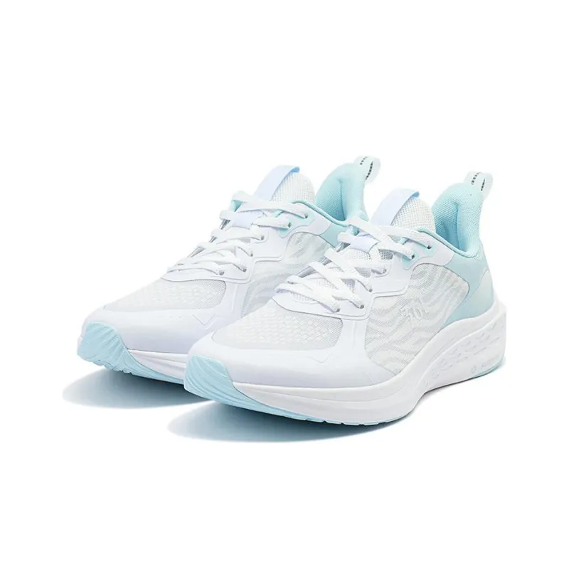 361° FlyFish 1 Cushioning Anti Slip And Wear Resistant Low Top Running Shoes Men's White Blue-1