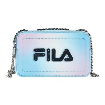 FILA PU Chain Bag Cell Phone Pouch Crossbody Bag Shoulder Bag Women's Sea Breeze Blue