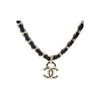 CHANEL Metal Necklaces Women's Gold