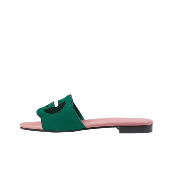 GUCCI Slide Slippers Women's Pink Green