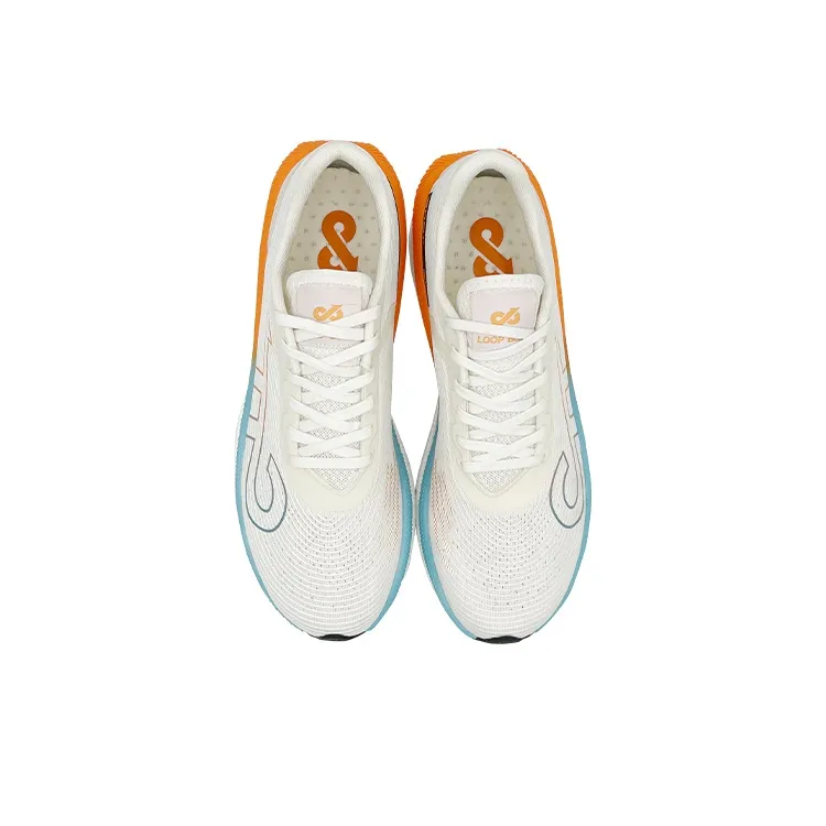 LOOP BURN Harmless 1.0 Cushioned Breathable Slip Resistant Low Top Casual Running Shoes Unisex Feather White-2