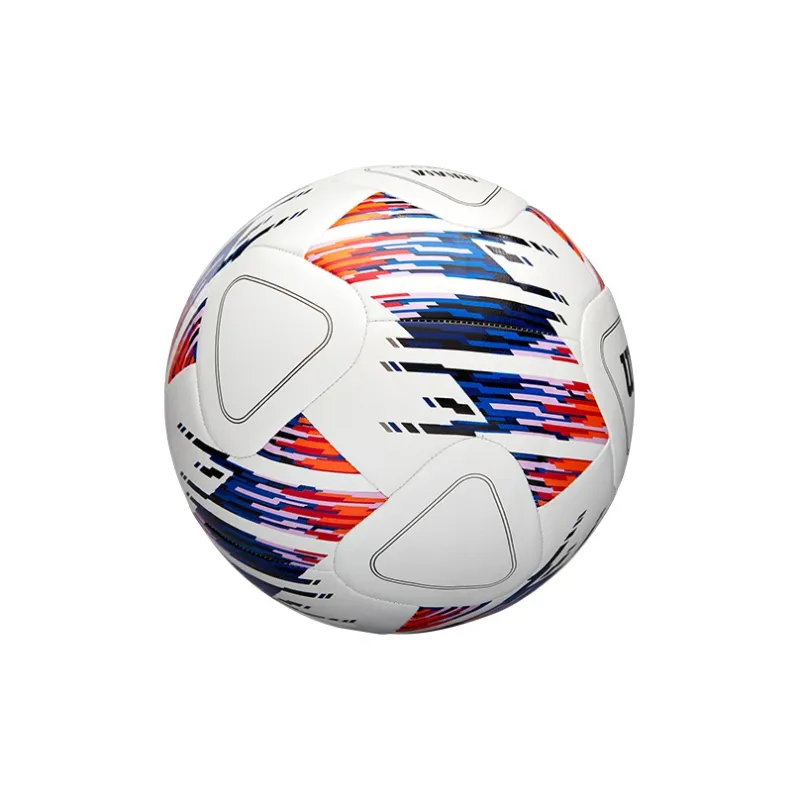 Wilson NCAA Collection Size 5 Ball Soccer PU Machine Stitched Soccer Ball Unisex Blue White Orange-1