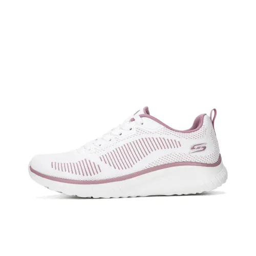 Skechers BOBS SQUAD CHAOS Casual Shoes Women's Low-Top White/Pink