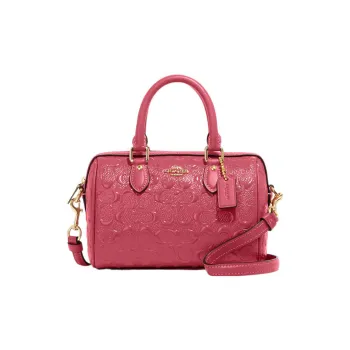 COACH Crossbody Patent Leather Smooth Leather Handbags Shoulder Bag Crossbody Bag Mini Women's Pink