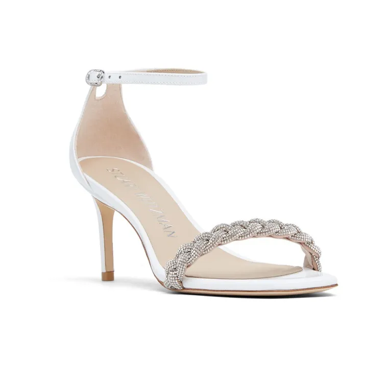 Stuart Weitzman/SW Nudistcurve 75 One-Strap Sandals 7.5cm Women's White-2