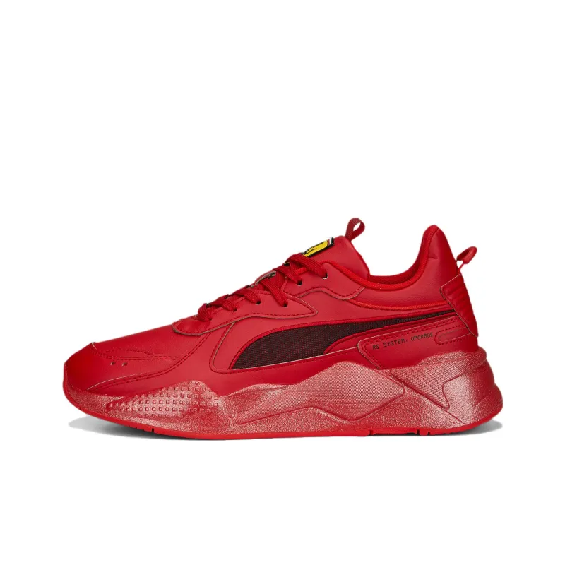 PUMA Scuderia Ferrari RS-X Mc Anti-Slip Wear-Resistant Low-Top Sports Casual Shoes Unisex Red Black-0