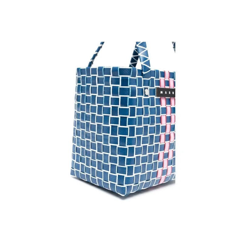 MARNI Polypropylene Basket Bag Handbag Kids' Blue-3