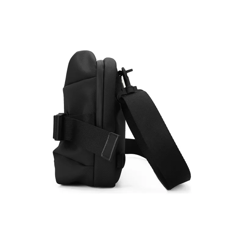 PIERRE CARDIN Fabric Urban Techwear Bag, Shoulder Bag, Crossbody Bag Trumpets Men's Black-1