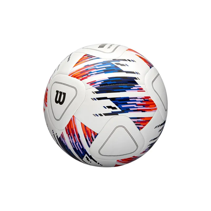 Wilson NCAA Collection Size 5 Ball Soccer PU Machine Stitched Soccer Ball Unisex Blue White Orange-3