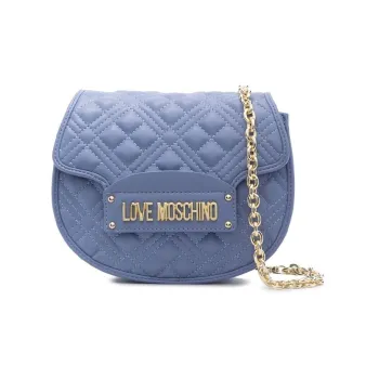 LOVE MOSCHINO Polyurethane Shoulder Bag Crossbody Bag Women's Blue