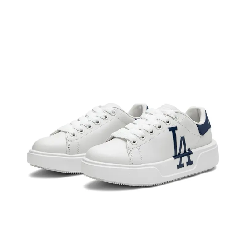 MLB Chunky Classic Low Top Skateboard Shoes Unisex White Blue-2