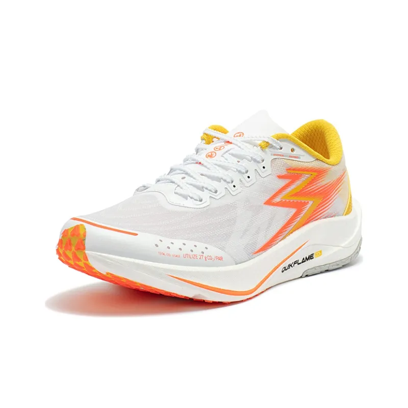 361° Speed ​​2 Pro Running Shoes Men Low Top 361 Degrees White/Yellow Light Red Orange-1