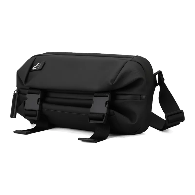 PIERRE CARDIN Fabric Bag, Messenger Bag, Backpack, Crossbody Bag Medium Size Men's Black-1