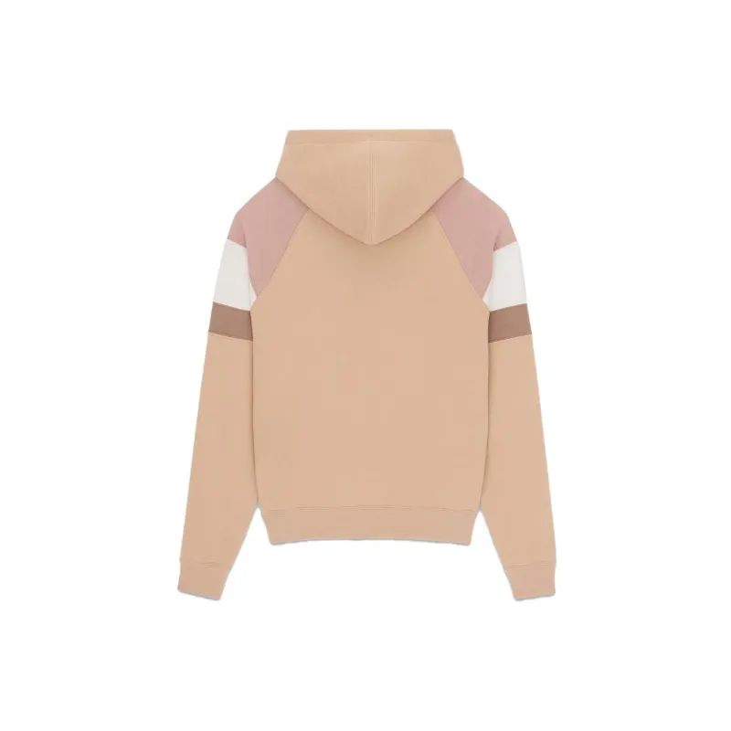 SAINT LAURENT Logo Embroidered Drawstring Hoodie-1