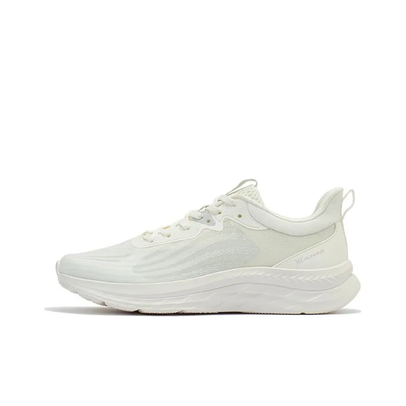 361° Flying Feather Series Flying Feather Cushioning Anti Slip And Wear Resistant Low Top Running Shoes Men's White-0