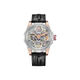 HBR8854 Two-Tone Gold Case Black Belt