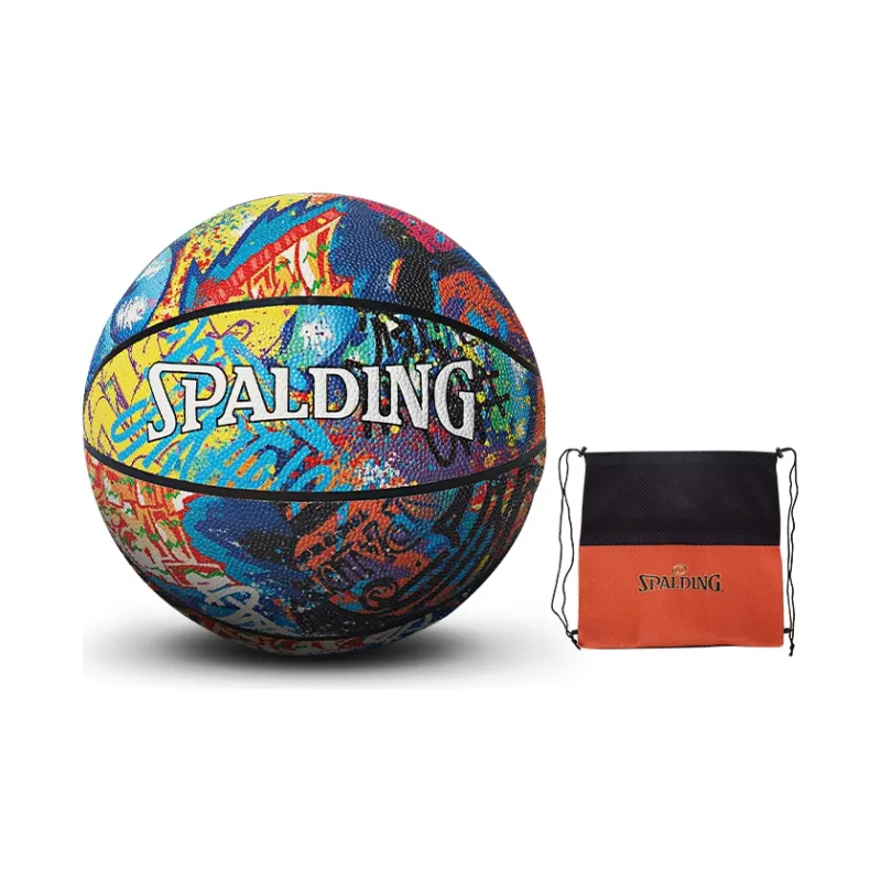 SPALDING Graffiti PU Basketball Multicolor Size 7 Street Men's-3