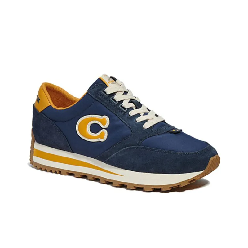 COACH Low Top Casual Shoes Men's Dark Blue-2