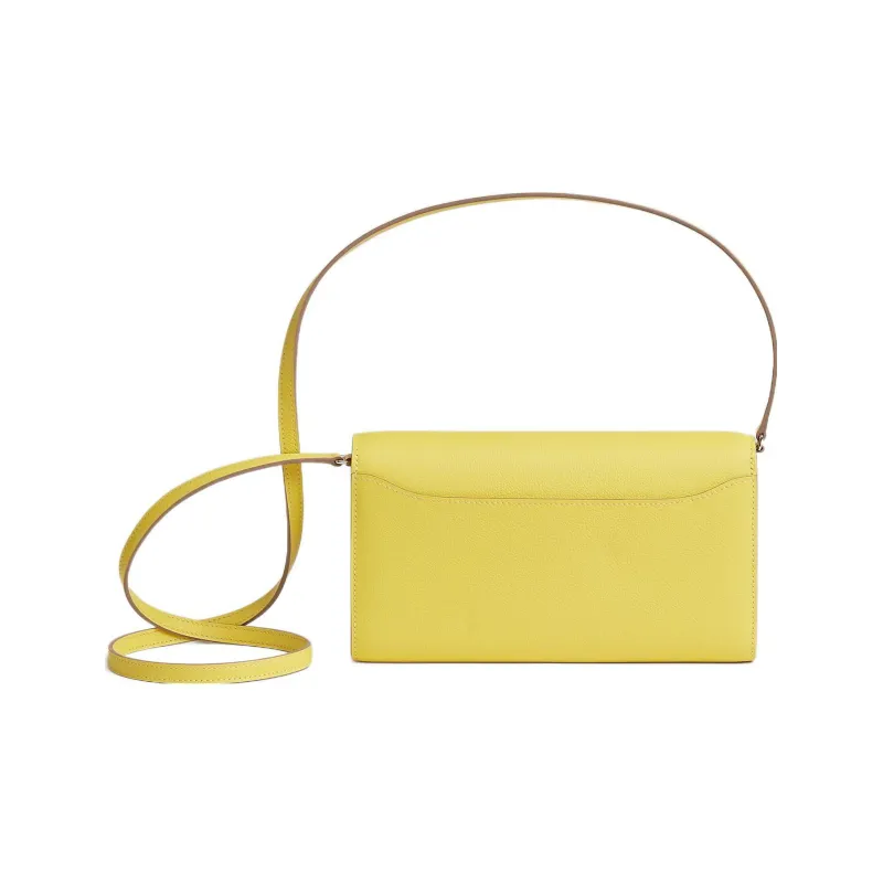 HERMES Constance To Go Evercolor Calfskin Clutches Wallets Shoulder Bag Crossbody Bag Women's 9R Lime Lemon-1