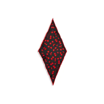 COACH Silk Scarves Women's Red/Black