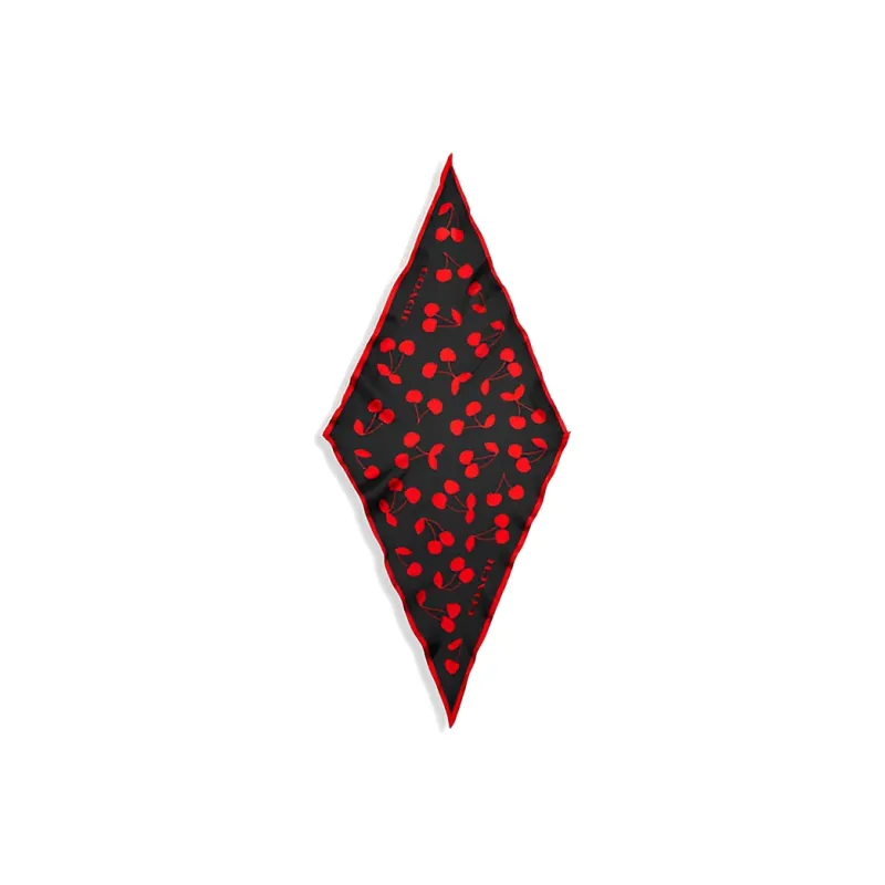 COACH Silk Scarves Women's Red/Black-0