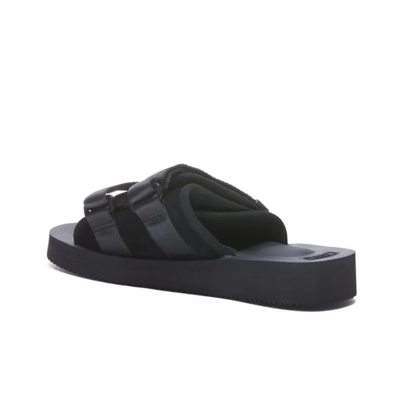 Suicoke Rubber Sole Slide Slippers Men's Black-3