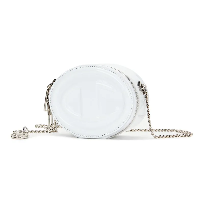 Champion Fabric Round Bag, Shoulder Bag Unisex Champion White/Yellow Oil Color/Dusk Purple/Black-1