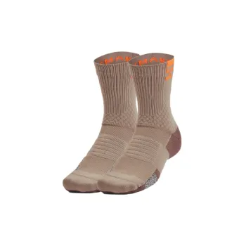 Under Armour Playmaker Mid Calf Socks Unisex Sahara Brown