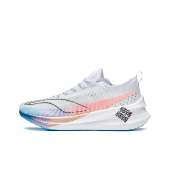 LiNing Feidian 3 Elite Durable Breathable Low Top Running Shoes Unisex White Pink Blue