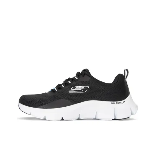 Skechers Flex Comfort Casual Shoes Women's Low-Top Black/White