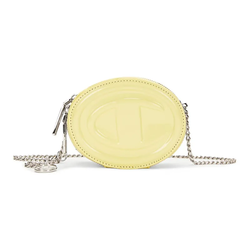 Champion Fabric Round Bag, Shoulder Bag Unisex Champion White/Yellow Oil Color/Dusk Purple/Black-7