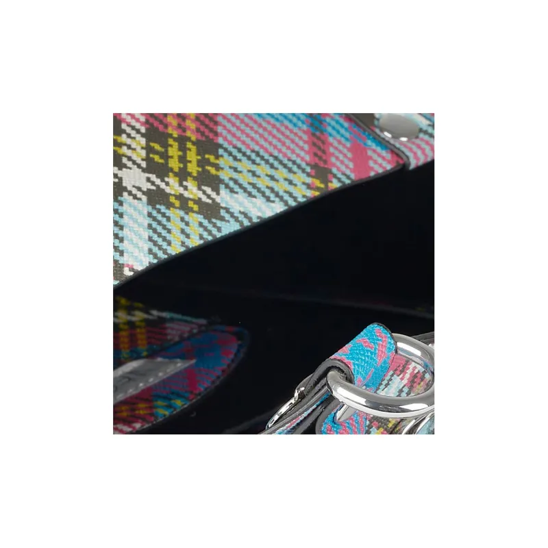 Vivienne Westwood BETTY Plaid Nee Shoulder Bag, Crossbody Bag, Handbag Mini Women's Pink/Blue-3