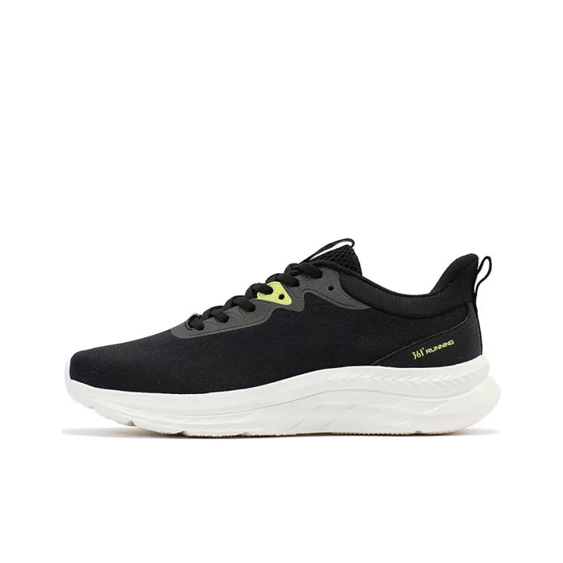 361° Cushioning Anti Slip And Wear Resistant Low Top Running Shoes Men's Black Green-0