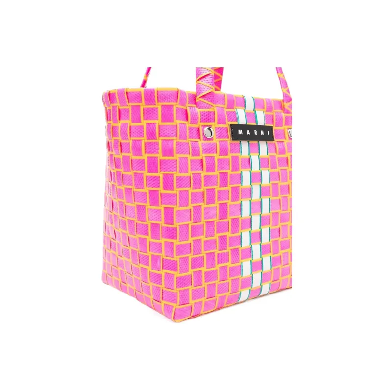 MARNI Polypropylene Basket Bag, One Shoulder Handbag Regular Women's Fuchsia-3