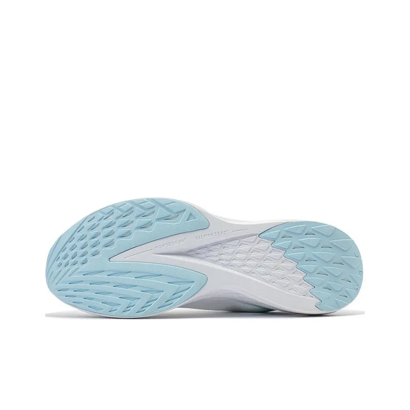 361° FlyFish 1 Cushioning Anti Slip And Wear Resistant Low Top Running Shoes Men's White Blue-3