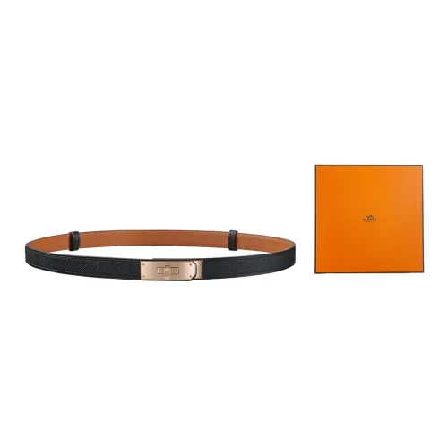 HERMES Kelly Leather Belts Women's